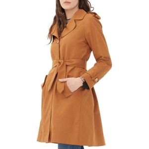 NWT - Sandro Malory Trench Coat - Rust Brown